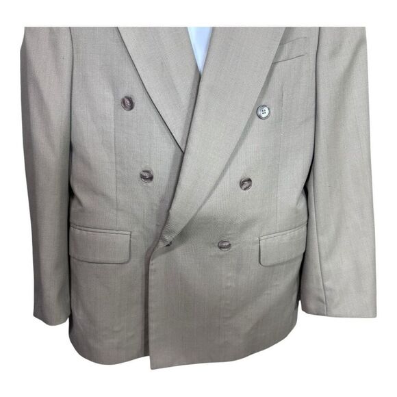 40R J Riggings  Men Blazer  Jacket beige Plaid - Picture 2 of 8